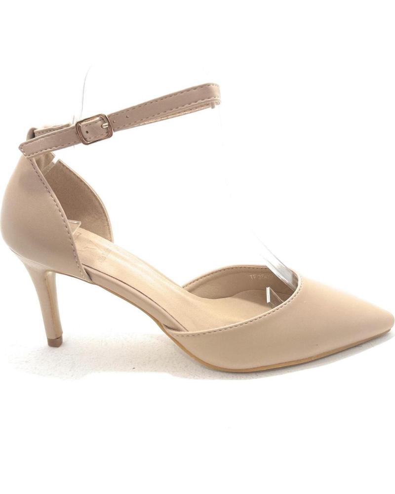 CHIC VISION ZAPATO VESTIR TACON COGIDO TOBILLO TACON BEIGE — qué sandalias de mujer se llevan en 2026 y cómo encontrarlas por foto