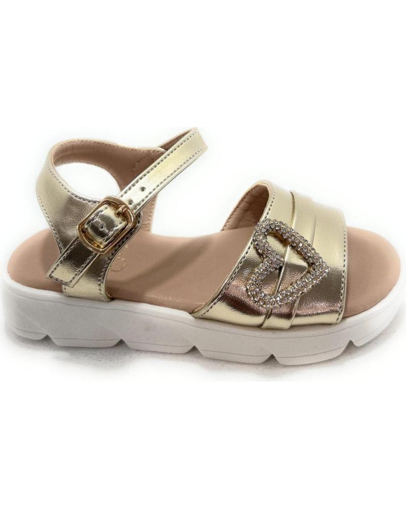 BUBBLE BOBBLE SANDALIAS NINA HEBILLA CORAZON VESTIR AMARILLO