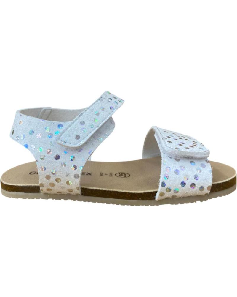 COQUETTE KIDS SANDALIAS BLANCO Y PLATA