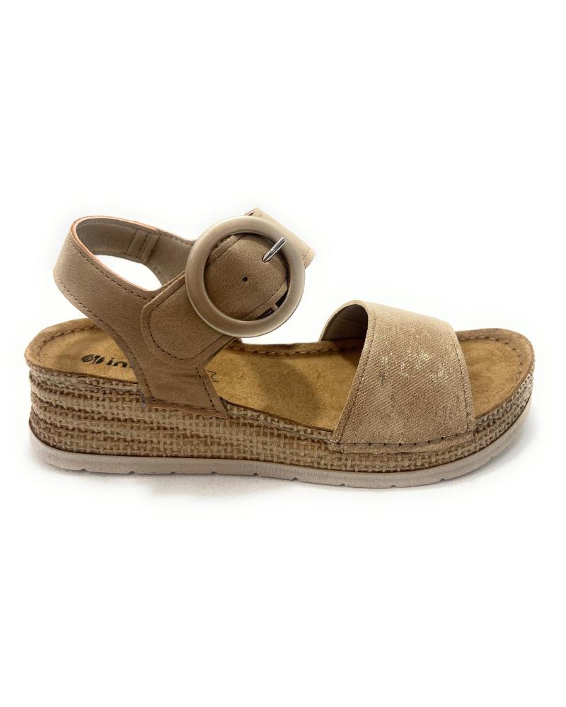 de DUENDY SANDALIAS CUNA CONFORT PEGUE HEBILLA BEIGE