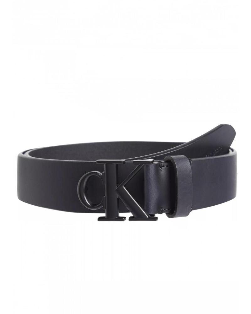 CINTURÓN CALVIN KLEIN ROUND MONO PLAQUE LTHR 35MM K50K512068 NEGRO NEGRO