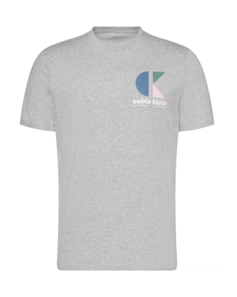 CAMISETA CALVIN KLEIN CK BH LOGO GRAPHIC TEE GRIS GRIS