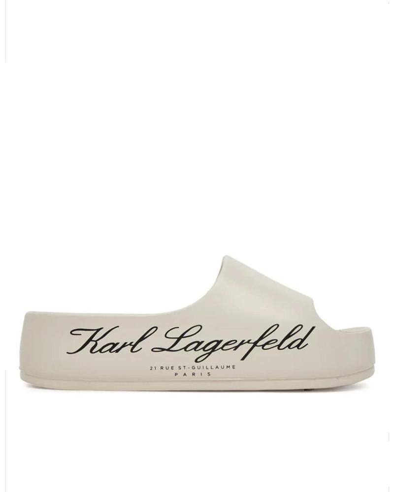 KARL LAGERFELD CHANCLA KOBO II HOTEL LOGO SLIDE BEIGE