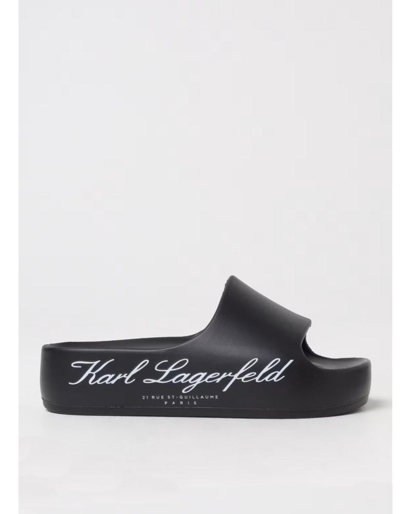 KARL LAGERFELD CHANCLA KOBO II HOTEL LOGO SLIDE NEGRO