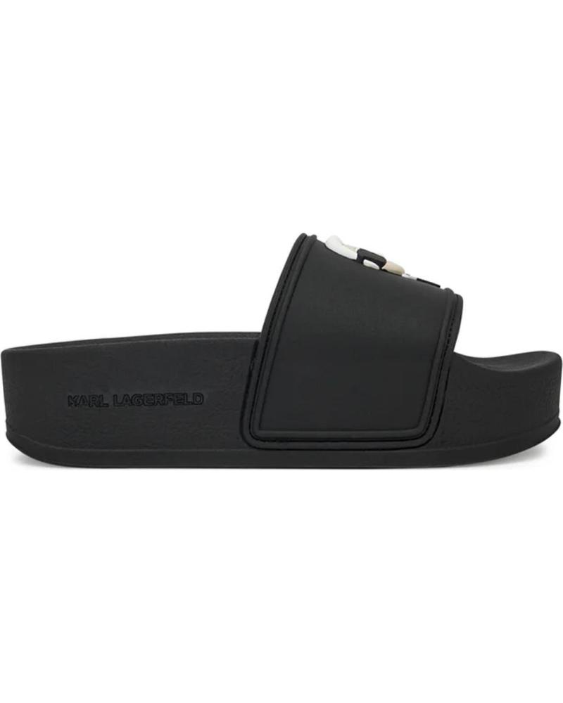 KARL LAGERFELD CHANCLA KONDO MAXI KARL NFT SLIDE NEGRO