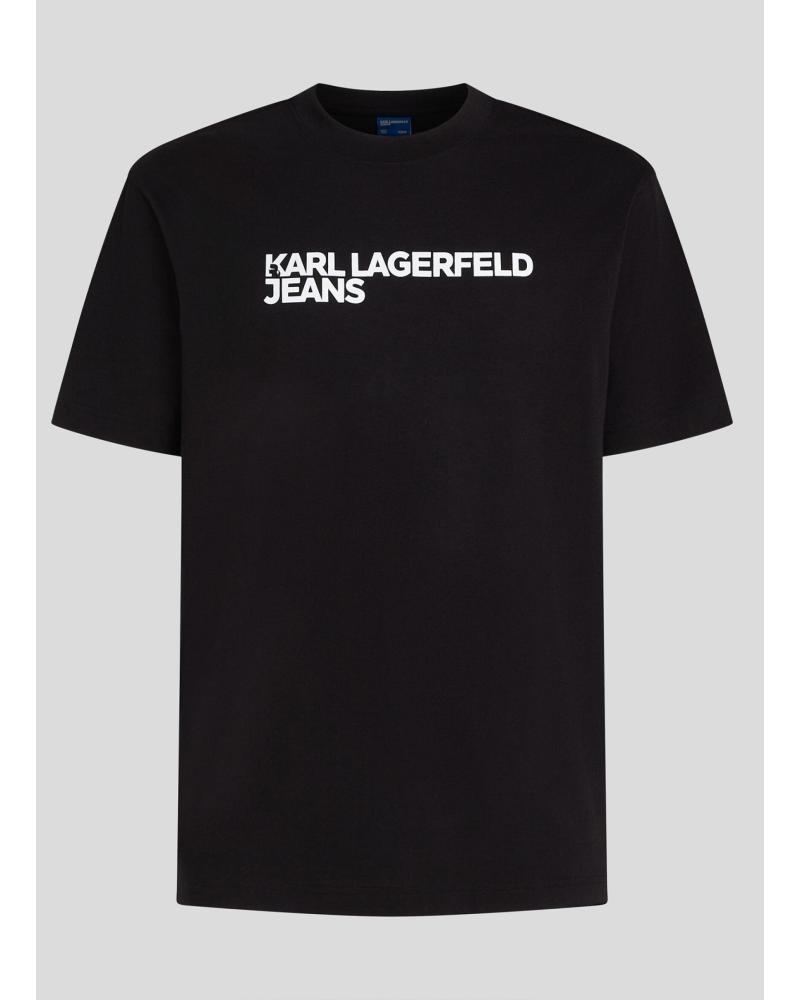 KARL LAGERFELD CAMISETA REGULAR ESSENTIAL TEE A1M17002 NEGRO