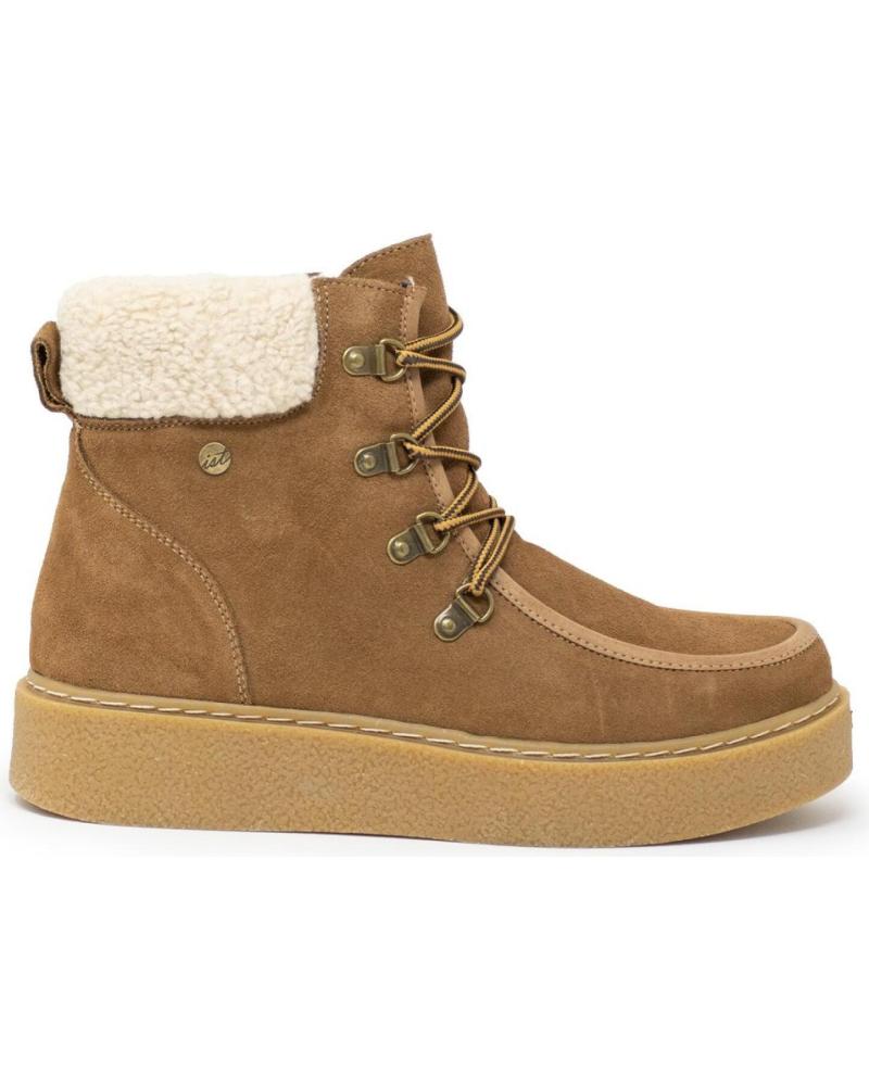 de ISTERIA BOTIN PIEL CORDONES CAMEL