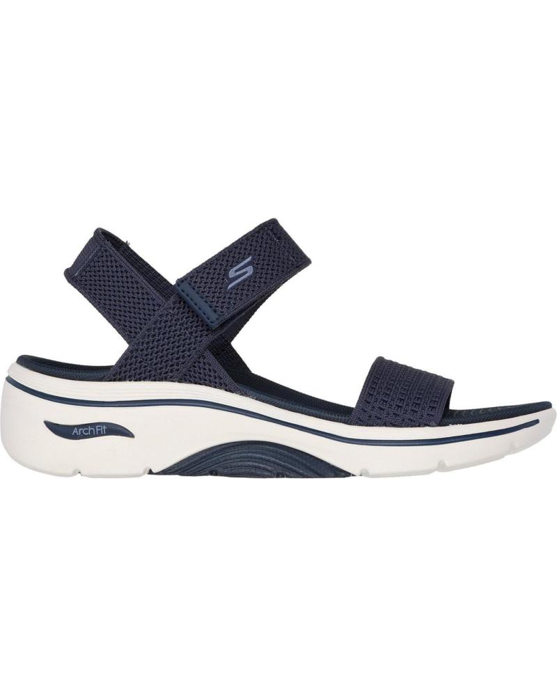 SKECHERS SANDALIA CORREA TOBILLO VELCRO NAVY AZUL MARINO