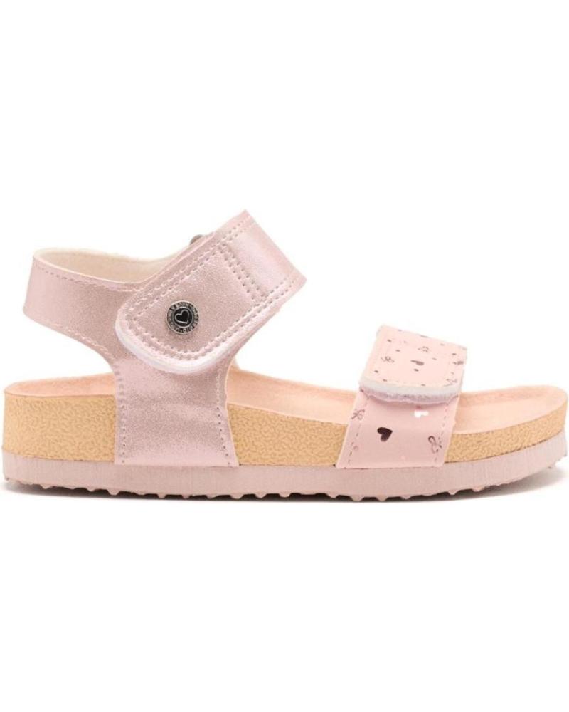 GIOSEPPO SANDALIA BIO VELCROS ROSA
