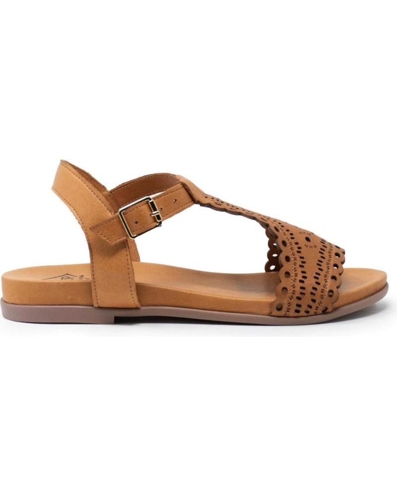 TOP3 SANDALIA PIEL HEBILLA LASER CUERO