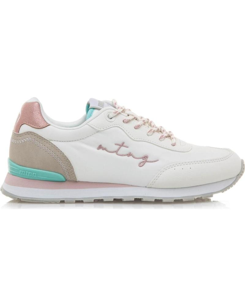 ZAPATILLAS MUJER MTNG MUSTANG NOLE MUSJI BLANCO-ROSA-TURQUESA REF. 60439 BLANCO