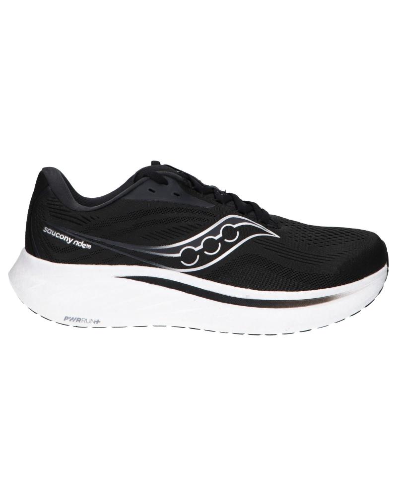 Deportivas de Hombre SAUCONY S21001-100 RIDE 18 BLACK-WHITE
