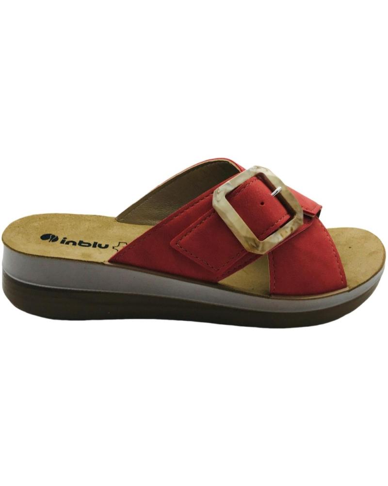 INBLU SANDALIA MUJER ESTILO CHANCLA FT000020 ROJO