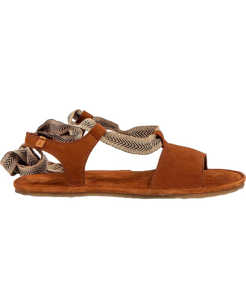 SANDALIAS BAREFOOT DE MUJER EL NATURALISTA SATYA 5685 NOBUCK MARRÓN NOBUCKLAVADOCUERO
