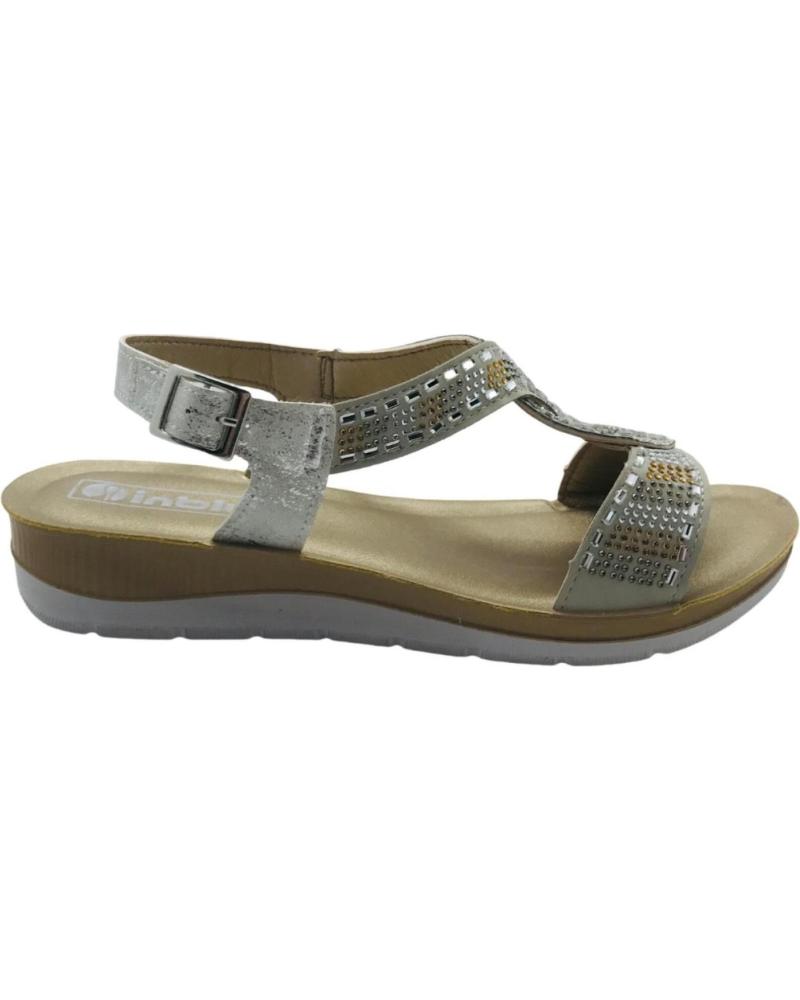 INBLU SANDALIA MUJER CONFORT BV000043 PLATA