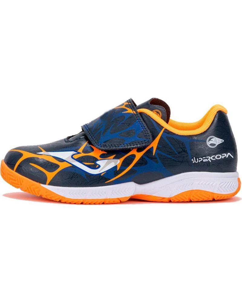 JOMA SUPER COPA JR 2503 - ZAPATILLAS FÚTBOL SALA INDOOR AZUL MARINO NARANJA AZUL