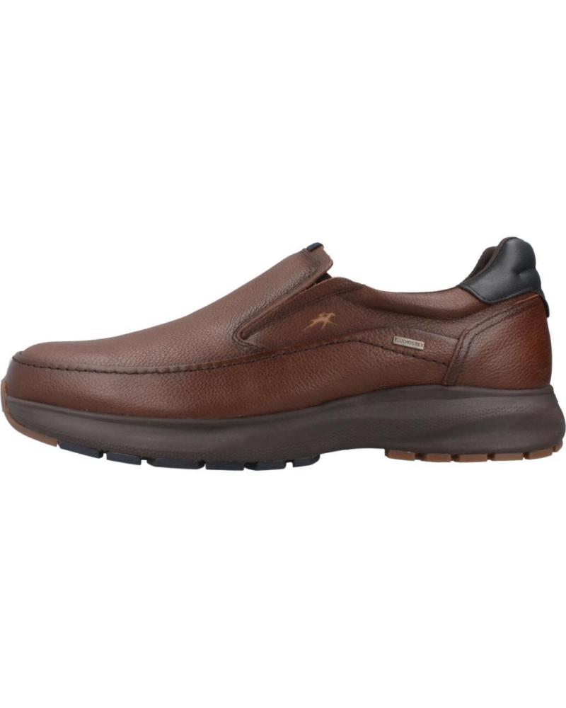 MOCASINES FLUCHOS CONFORT TRITON F2064 PIEL MARRÓN NUT MARRON