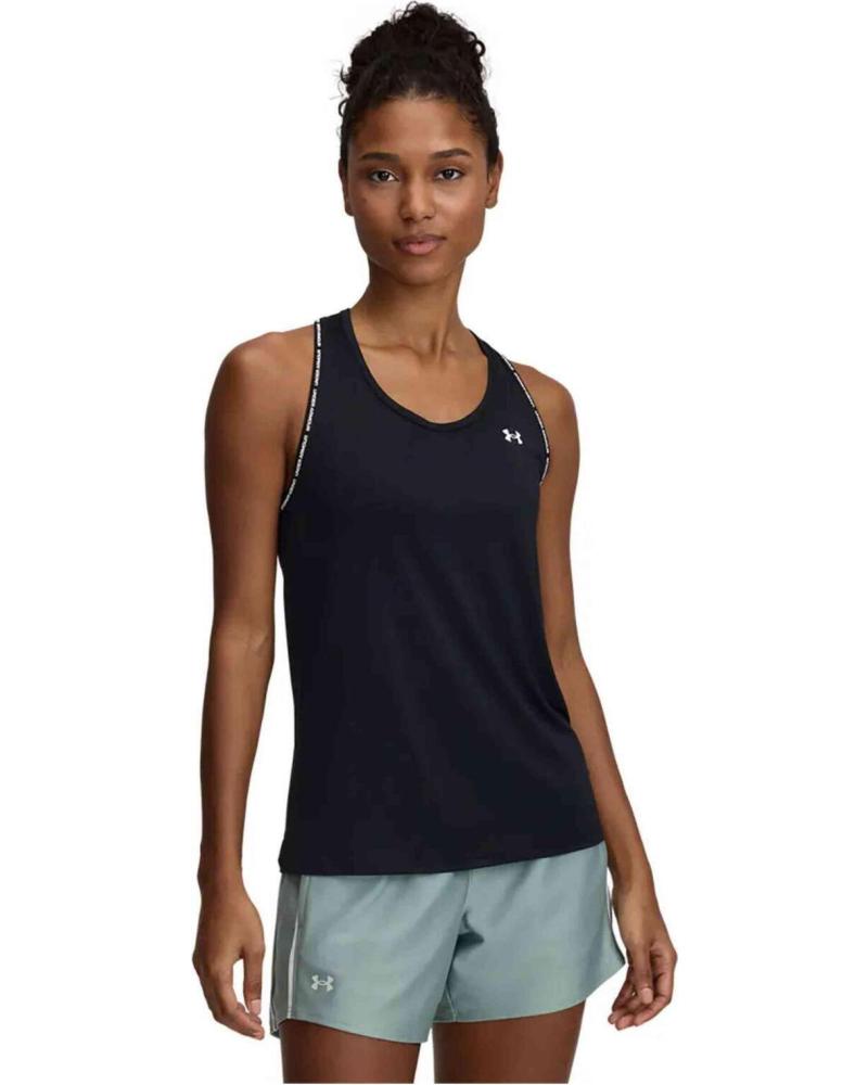 CAMISETA DE TIRANTES UNDER ARMOUR TECH KNOCKOUT TANK 1389851-001 NEGRA NEGRO