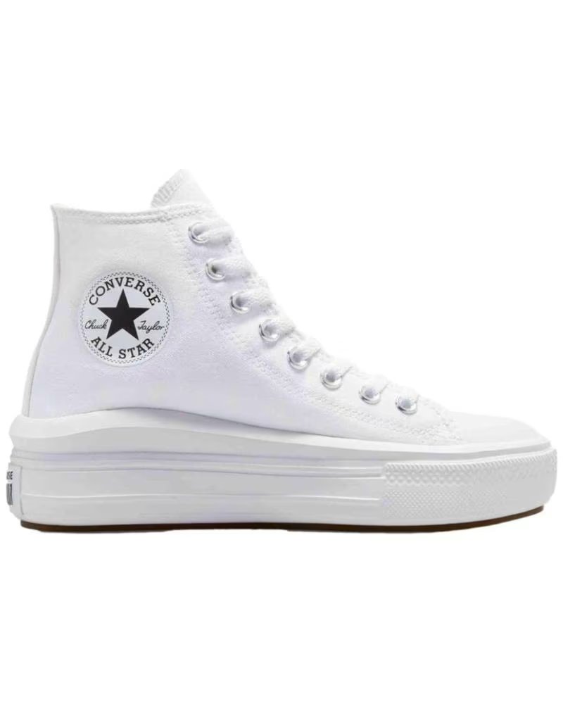 Converse Chuck Taylor All Star Move High Top Lona Plataforma Blanca 568498C Blanco