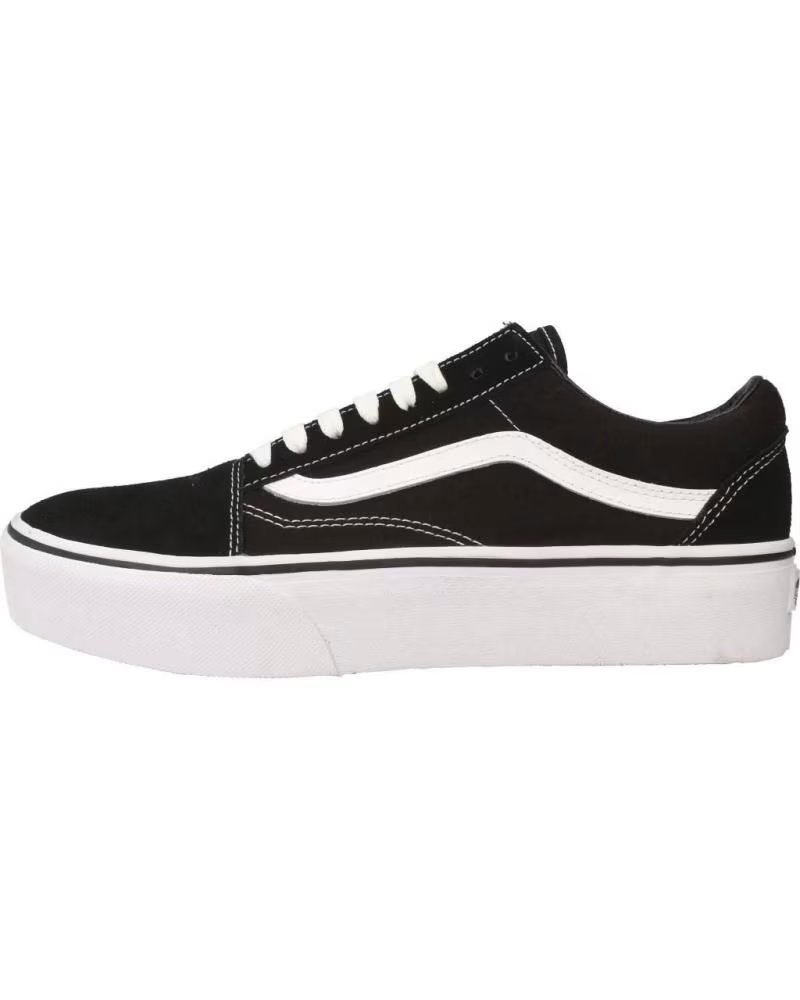 Vans Off The Wall Vans Old Skool Plataforma Black-white Negro