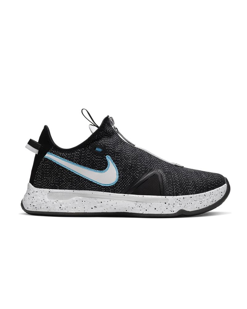 ZAPATILLAS BALONCESTO NIKE PG 4 NEGRO-GRIS LOBO-AZUL FURIA-BLANCO NEGRO-GRIS LOBO-AZUL FURIA-BLANCO