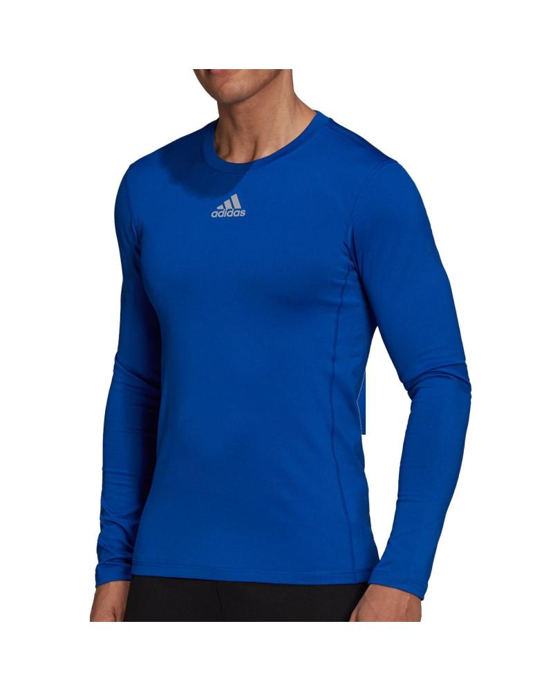 CAMISETA TÉRMICA ADIDAS MANGA LARGA - AZUL ROYAL AZUL