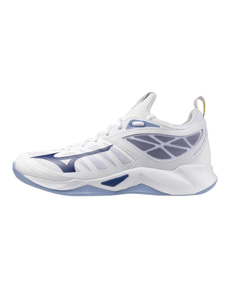ZAPATILLAS MIZUNO WAVE DIMENSION BLANCAS Y AZULES BLANCO