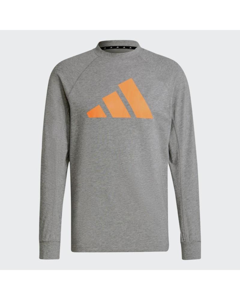 ADIDAS SUDADERA SPORTSWEAR LIGHTWEIGHT GRIS CON LOGO GRANDE GRIS