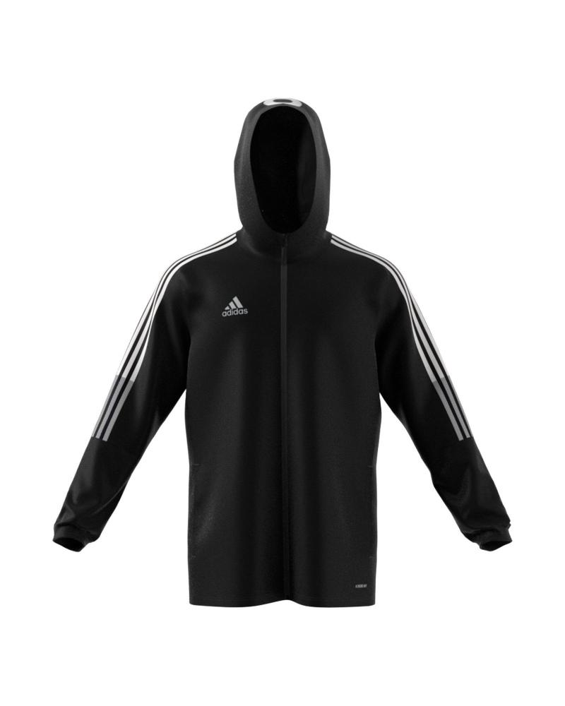 ADIDAS CHAQUETA DEPORTIVA TIRO NEGRA CON CAPUCHA NEGRO