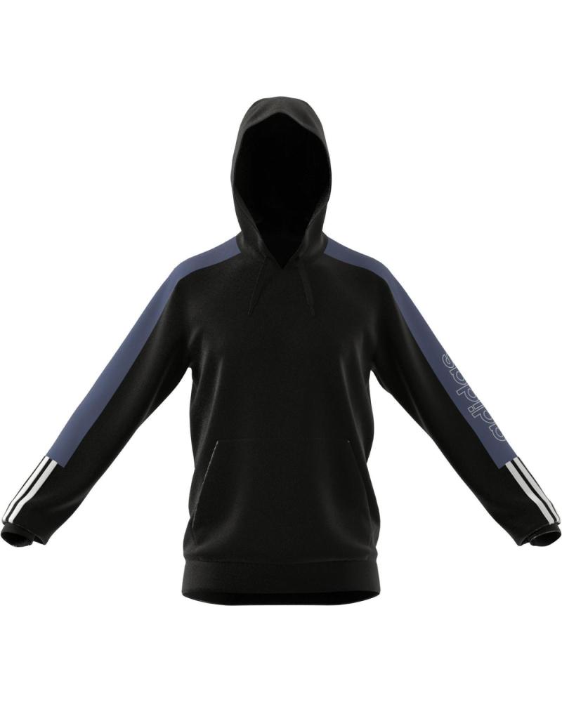 ADIDAS SUDADERA CON CAPUCHA ESSENTIALS FRENCH TERRY NEGRA NEGRO