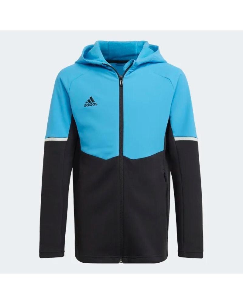 CHAQUETA ADIDAS CON CAPUCHA DESIGNED FOR GAMEDAY NEGRO NEGRO