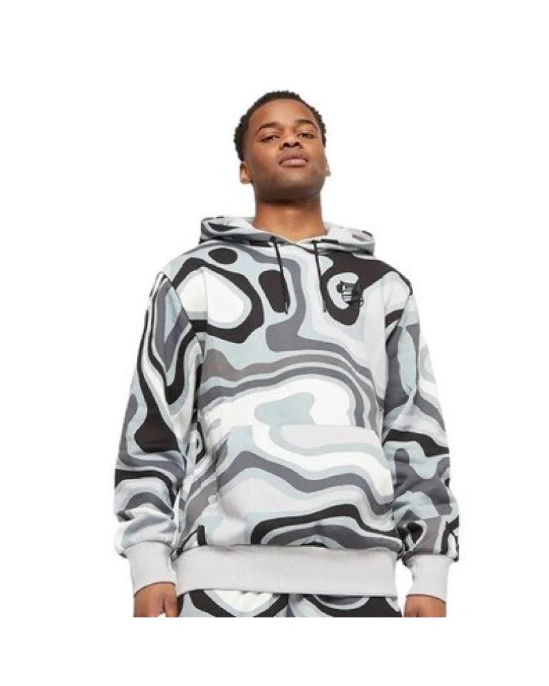 SUDADERA CON CAPUCHA PUMA BOOSTER RALPH PRINT BLANCO-NEGRO BLANCO-NEGRO