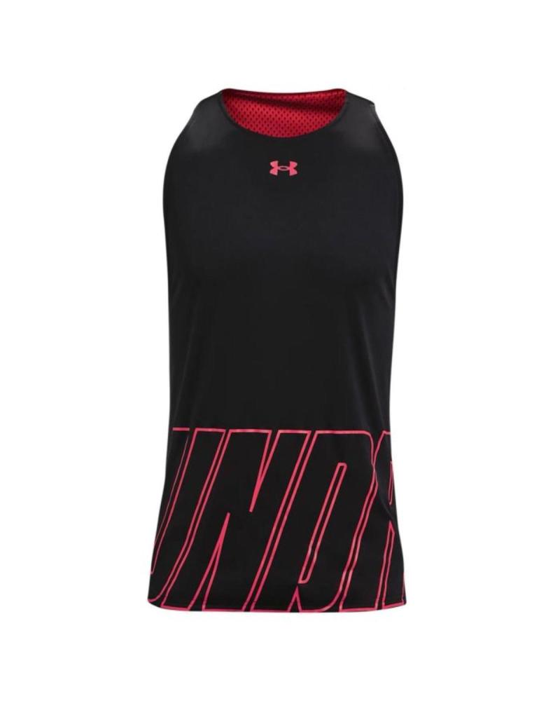 CAMISETA REVERSIBLE UNDER ARMOUR BASELINE NEGRA NEGRO