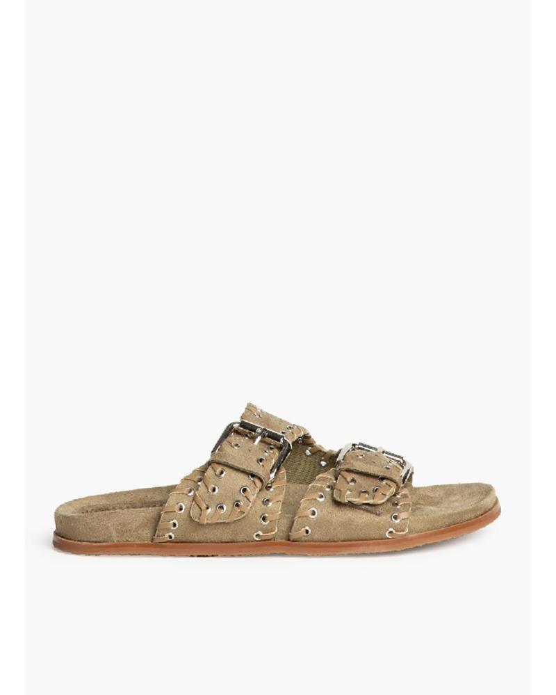 SANDALIAS KESLEM M5455B KAKI CON DOBLE TIRA KAKI