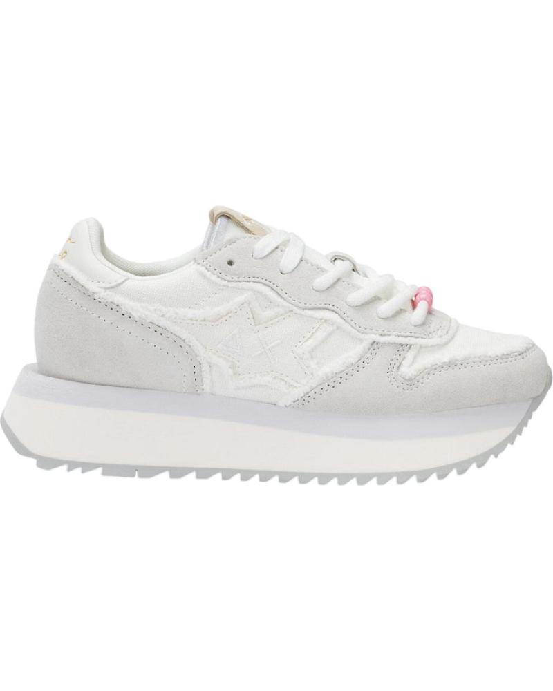 ZAPATILLAS SUN68 BIG STARGIRL CANVAS MUJER BLANCAS BLANCO