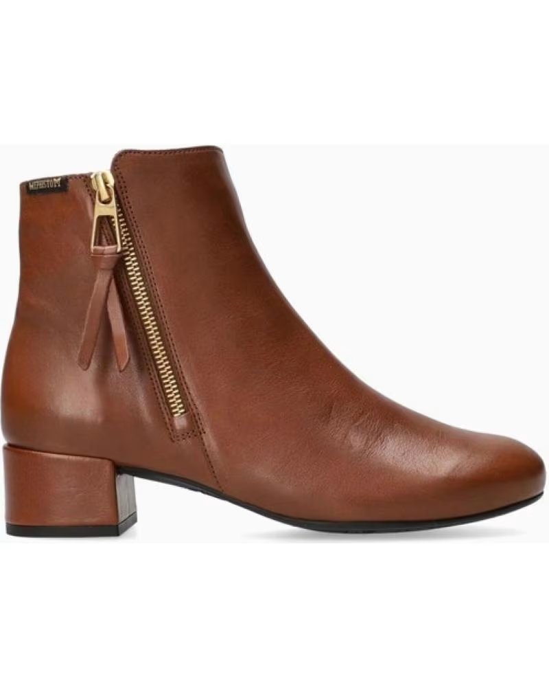 Mephisto Botines Mephisto Berisa de Piel Marrón con Cremallera - Modelo 90314½84147 Brown