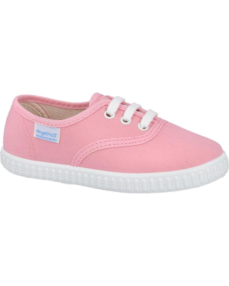 ZAPATILLAS DE LONA ROSA ANGELITOS PARA NIÑA ROSA