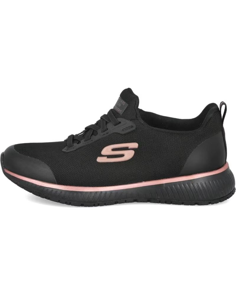 Skechers Skechers Zapatilla Deportiva Negra con Detalles Oro Rosa Negro – imagen 5