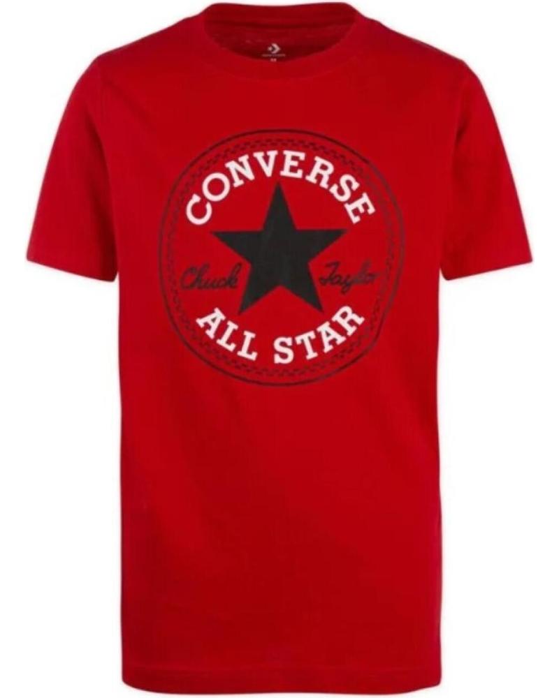 CONVERSE CAMISETA CHUCK PATH ROJA TEE T SHIRT 966500-R4U GRIS