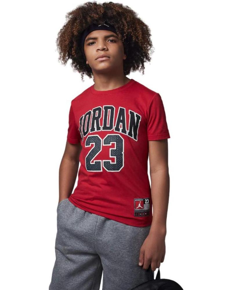 CAMISETA JORDAN PRACTICE FLIGHT 95A088 PARA NIÑO ROJO