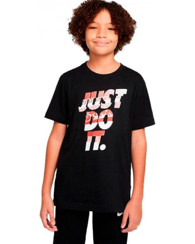 CAMISETA NIKE SPORTSWEAR CORE BRANDMARK 1 DO1822-010 NEGRA NEGRO