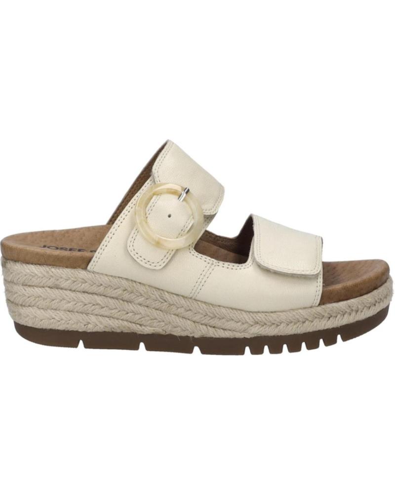 SANDALIA JOSEP SEIBEL MIRANDA-04 DE PIEL CREMA BEIGE BEIG
