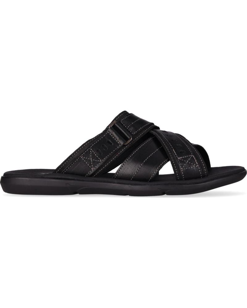 SANDALIAS DE PIEL CHIKA10 ST SANTA 2818 NEGRAS PARA HOMBRE NEGRO-BLACK