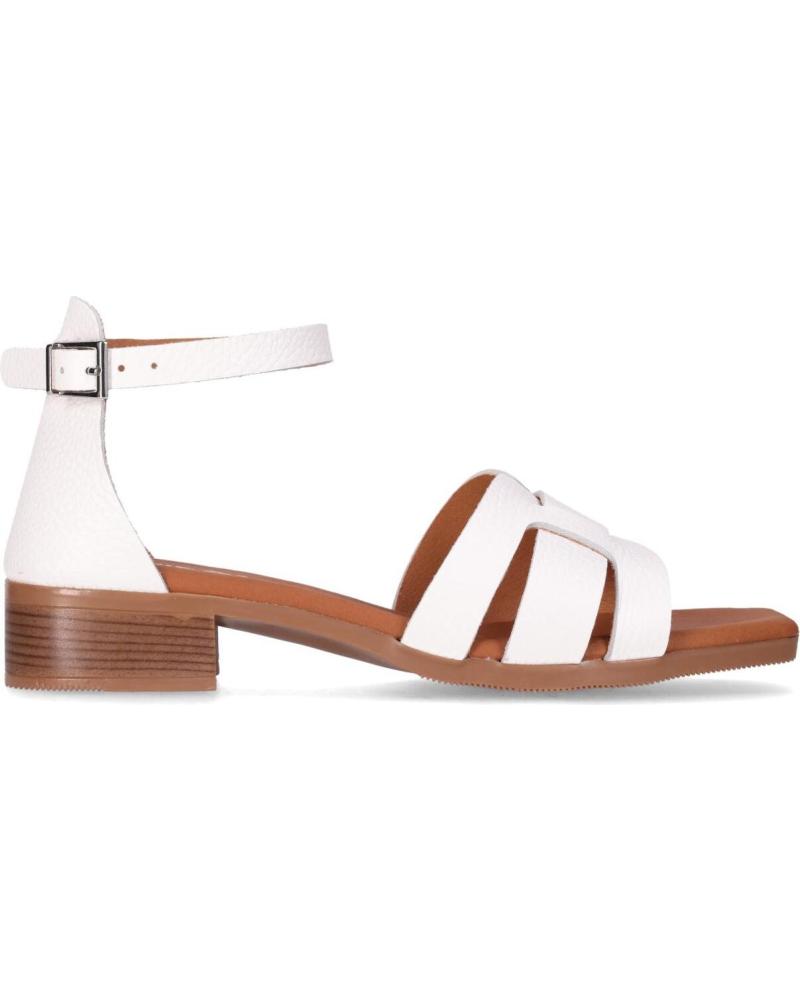 SANDALIAS CHIKA10 FIORE 5601 BLANCAS CON TIRA AL TOBILLO BLANCO-WHITE