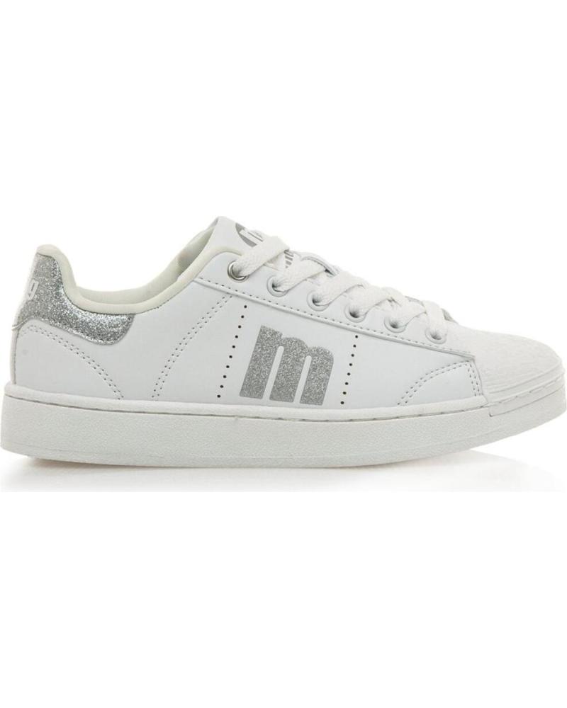 ZAPATILLAS MTNG 49100 BLANCAS CON DETALLES PLATEADOS BLANCO