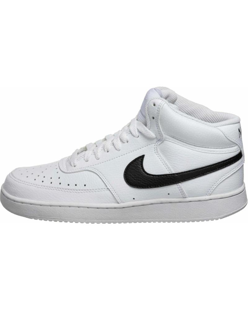 NIKE ZAPATILLAS COURT VISION MID DN3577 BLANCAS CON LOGO NEGRO VARIOS COLORES