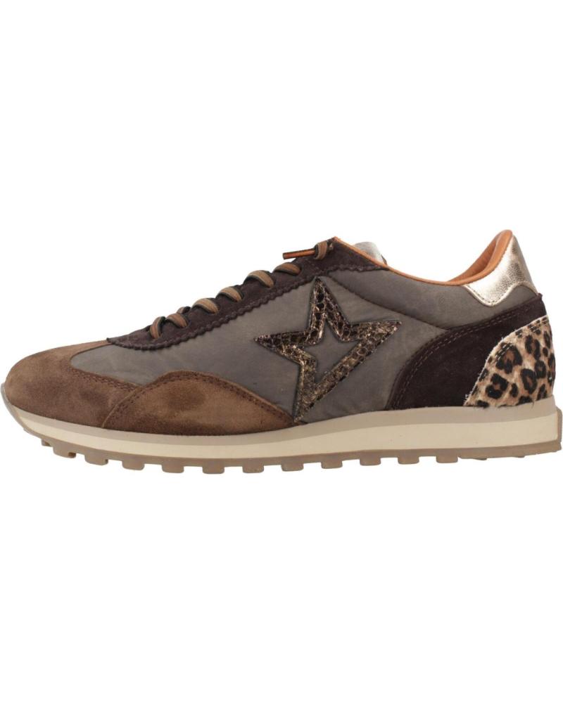ZAPATILLAS CETTI C-1259 SRA CACAO CON DETALLES ANIMAL PRINT CACAO