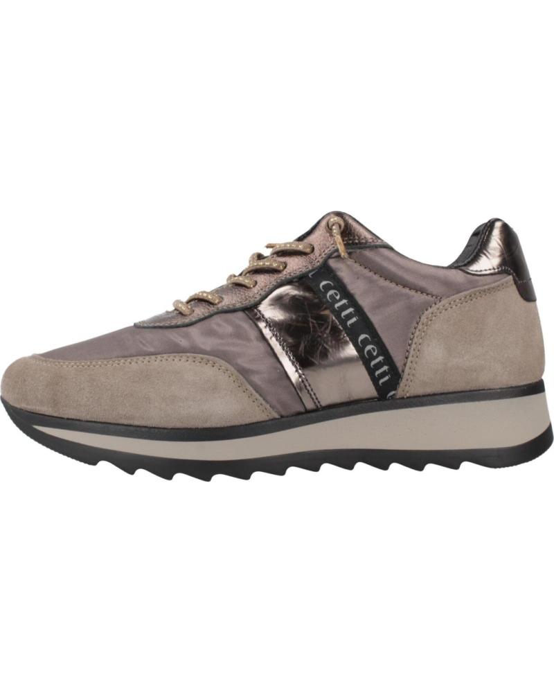 ZAPATILLAS CETTI C-849 SRA ANTE Y MALLA METALIZADA ÓXIDO TAUPE OXIDO
