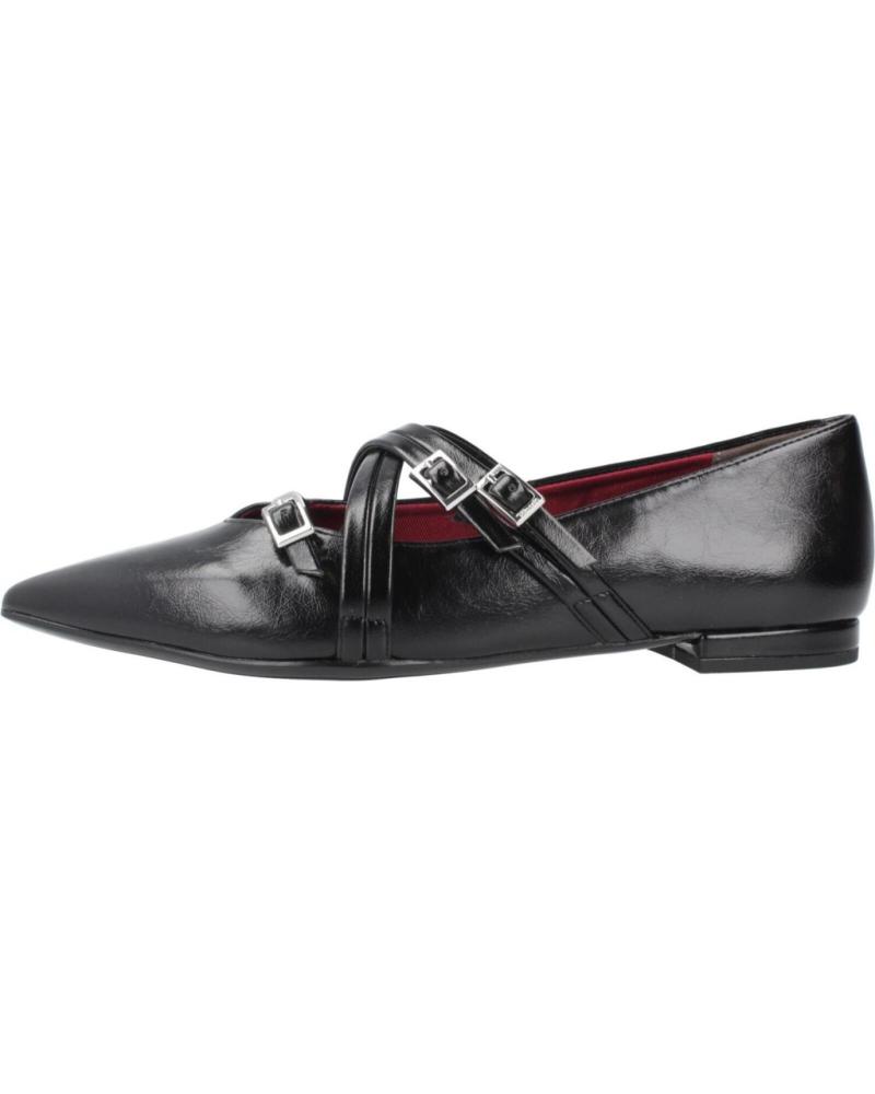 BAILARINAS TAMARIS 1-22160-45 NEGRAS - PUNTA AFILADA Y DETALLE DE TIRAS BLACK