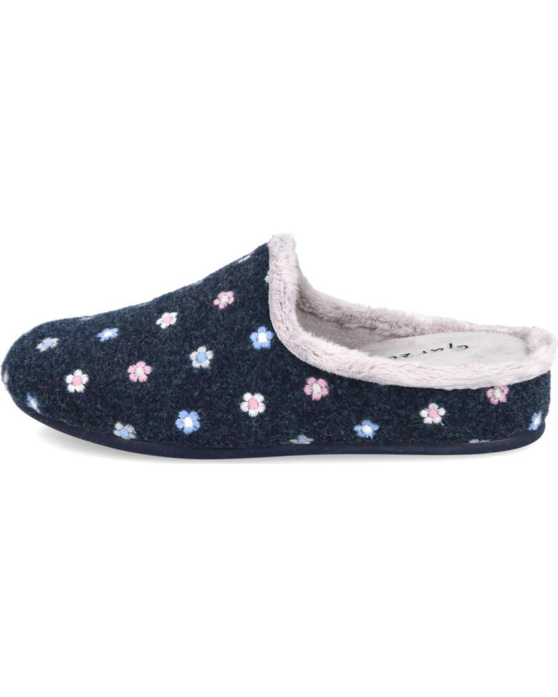 ZAPATILLAS DE CASA GARZÓN AZULES ESTRELLAS BLANCAS AZUL